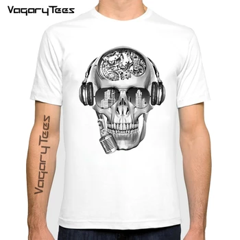 Vagarytees tricou Oraș punk skull Vara Groază Cămașă de sex Masculin Vara Tee Calitate Camiseta Maneci Scurte O-gât Topuri Tricouri Hip Hop