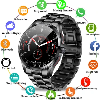 2021 Nouă Bandă de Oțel Digital Ceas Barbati Ceasuri Sport Electronic LED de sex Masculin Încheietura Ceas Pentru Bărbați Ceas rezistent la apa Bluetooth apel Oră