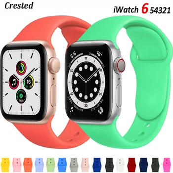 Curea din silicon Pentru Apple Watch band 40mm 44mm 38mm 42mm 44 mm Cauciuc watchband smartwatch-bratara iWatch serie 3 4 5 6 se trupă