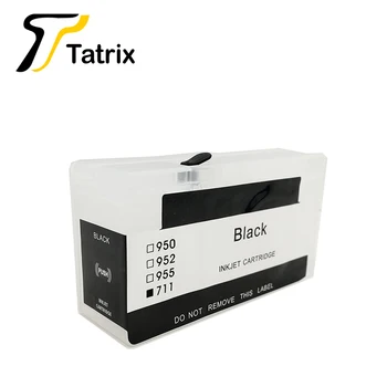 Tatrix 1Set Refillable Cartuș de Cerneală hp 711 HP711 HP711XL + 1 set 400ml cerneala Dye costum pentru HP T520 T120 Cerneala Inkjet Printer