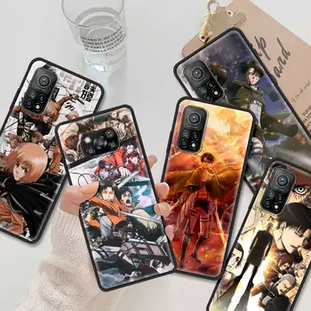 Anime Atac Pe Titan Silicon Telefon Caz Pentru Xiaomi Mi 11 Ultra 10S 10T Pro 9T Poco X3 NFC M3 Nota 10 Lite Acoperi Coque Fundas