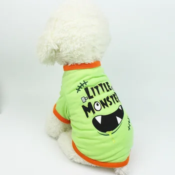 Câine haine de vară animale de companie, vesta, tricou de Bumbac Catelus Drăguț Tricou chihuahua, Pug Îmbrăcăminte Costume de Haine de Câine pentru Câini de talie Mică