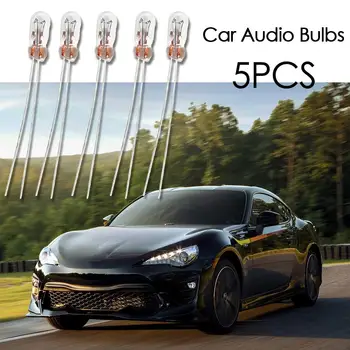 5pcs T3 14V 0.56 W Car Audio de Viteze Indicator luminos tablou de Bord Instrument de Becuri Auto Lampă cu Lumină Galben-Auto Lumina Accesoriul