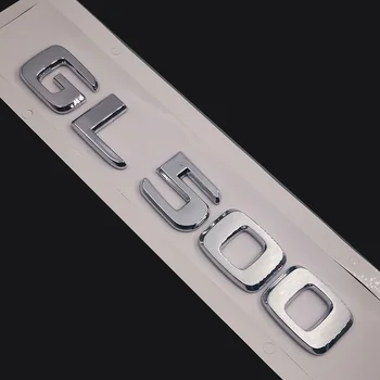 Dimensiune Original 1:1 Masina din spate coada Emblema Numărul de litere Autocolant Auto Pentru Mercedes Benz GL 500 GL 500 de Argint Crom/ Mat Negru