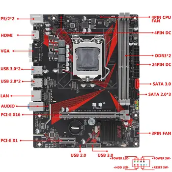 JGINYUE B75 placa de baza LGA 1155 set kit cu procesor Intel I5 3570 procesor și 16GB(2 X 8GB) DDR3 Desktop memorie RAM B75M-H