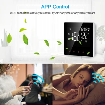 Wi-Fi Inteligent Termostat Digital Controler de Temperatura APLICAȚIE de Control Ecran Tactil LCD Programabil Incalzire Electrica cu Termostat