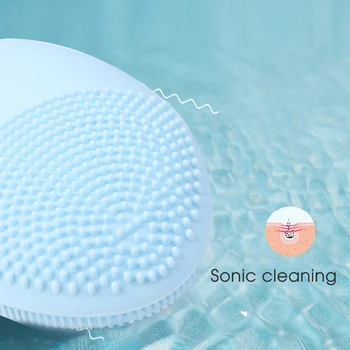 Silicon Electric Facial Spălare Curățare Versiune Perie Electrica Sonic Fata Perie de Curatare Profunda IPX6 Impermeabil de Îngrijire a Pielii Instrument