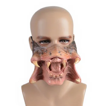 3D Prădător Gura Mască de Latex Costum de Halloween