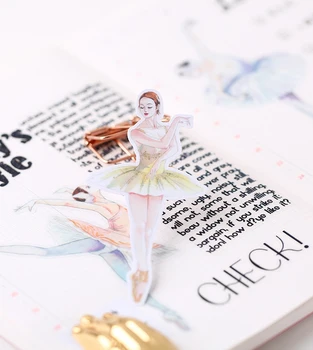 14pcs fata de Balet Scrapbooking epocă Autocolante Decorative Autocolant DIY Meșteșug Albume Foto