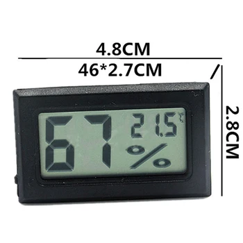 Mini Alb Interior Termometru Digital LCD Senzor de Umiditate Metru Cameră Higrometru Ecartament
