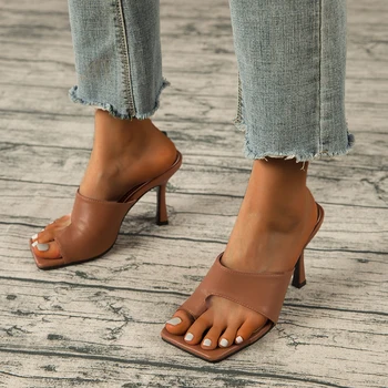Femei Papuci Catâri Pantofi de Vara Stilet pompe de Sandale de Lux pentru anul 2021 Moda Flip-Flop Sandale Bobina Tocuri