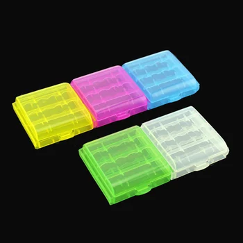 5 Culoare carcasa din Plastic Suport Cutie de Depozitare Capac pentru 10440 14500 AA Baterie AAA Cutie Container Sac Organizator Caz Caseta de Caz