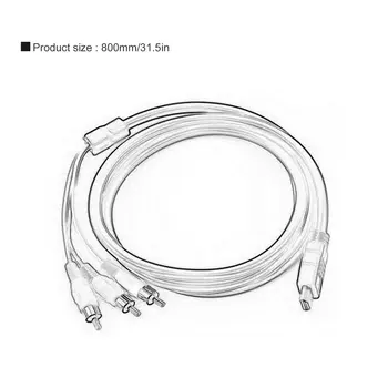 Audio-Video Cablu compatibil HDMI la AV compatibil HDMI la 3RCA Roșu, Galben și Alb RCA Cabluri Coaxiale de 10cm X 10cm X 10cm