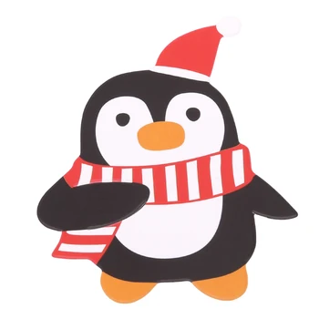 50Pcs/set Drăguț Cadou Pachet Decor Cărți Pinguin Minunat Și Moș Crăciun Bomboane Si Acadele Decor Cărți de Hârtie
