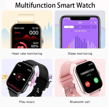 2021 Noi Femeile Smartwatch Oameni de apelare Bluetooth Music Control IP67 Waterproof Mens Ceas Inteligent Monitor de Ritm Cardiac Doamnelor Ceasuri