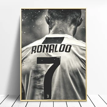 Fotbal Sport Star Cristiano Ronaldo Retro Poster și Imprimare Sport Panza Pictura pe Perete Camera de Artă Cuadros Decor Acasă