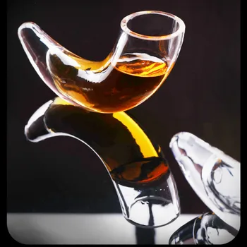 30ml de Creatie Corn Pahar de Vin Formă Specială de Cocktail Glasscup Sticlă Groasă Cornul de Rinocer Whiskey Vodka Bar de Sticlă de Familie