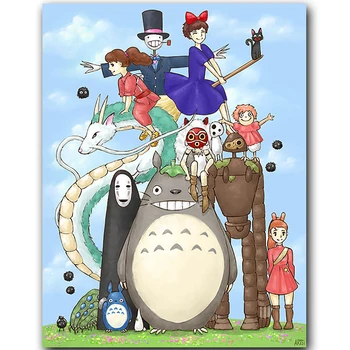 Broderie Vânzare 5D Acrilice Anime Totoro cruciulițe Diamant Cadou Pictura Plină Piața de Foraj Fabrica Direct de Perete Manual Decor