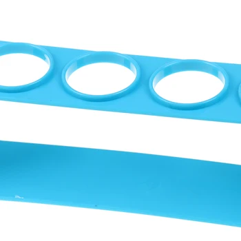 1 BUC Plastic Albastru Tub de Testare Rack 4 Găuri Titularul de Sprijin Biurete Stand de Testare de Laborator Tub Suport Raft Rechizite Dia 30mm