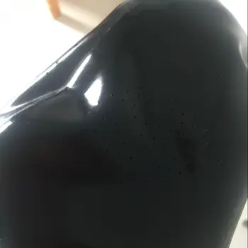 Latex capota masca microperforate Respirație - Buna Totală de Cauciuc Cabina Fetish Supus cosplay petrecere hote cu fermoar