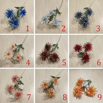 3 capete de Crizanteme Artificiale Flori de Mătase Petrecere de Nunta Florale de Plastic Fals Flori Garden Home Decor Petrecere