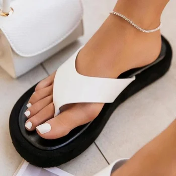 Mână-țesute de Femei Papuci de Vară de Moda Doamnelor Sandale Platforma Confortabil Pantofi de Plaja si slapi Femei Slide-uri