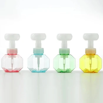 Sticlă de săpun Spumă Lotiuni Reîncărcabile Sticla Floare Capul Pompei Săpun, Șampon Cosmetice Sticlă Goală de 300ML Colorate Dropshipping