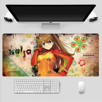 Evangelion Rece Personalizate, Mousepad Laptop Anime Birou de Masă a Proteja Joc de Munca de Birou si un suport pentru Mouse pad X XL Non-alunecare Laptop Perna