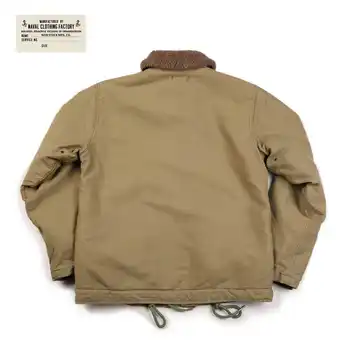 Kaki STOC NON N-1 Punte Sacou Vintage USN Uniformă Militară Pentru Bărbați N1
