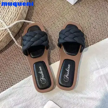 Femei Pantofi de Acasă Papuci de casă 2021 Noua Moda Casual Platforma Afara de Plaja Slide-uri pentru Femei Lumină Bling Interioară Femei Flip Flops