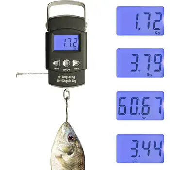 50 KG/110LB Electronice Portabile Pentru Pescuit Depozitare Ponderare Display LCD Scară Digitale Agățat Instrument de Pescuit Cârlig Scară N4Q0