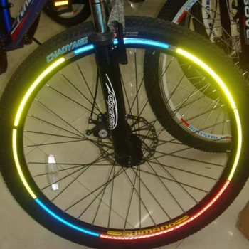 NOUA Motocicleta Autocolante Reflectorizante Ciclism Fluorescent Reflectorizante Bandă MTB Biciclete Bandă Adezivă de Siguranță Decor Autocolant Accesorii