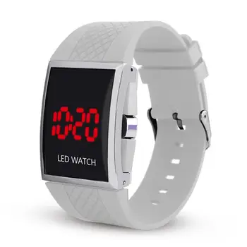 Moda Unisex Ceas de Bărbați, Femei Luminos de Afișare a Datei Dreptunghi Dial Reglabil Ceas Digital Multifuncțional Ceas наручные часы