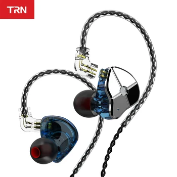 TRN ST1 1DD 1BA Hibrid În Ureche Căști HIFI DJ Monitor Rulează de Sport Căști Dopul cu Cască Cu QDC Cablu TRN V90 BA15 TA1