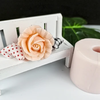 HC0323 PRZY Mucegai Silicon Mini Buchet de Flori de Trandafir Forme Frumoase Bujor Matriță de Săpun Lumânare Matrite de Lut Rasina Matrite