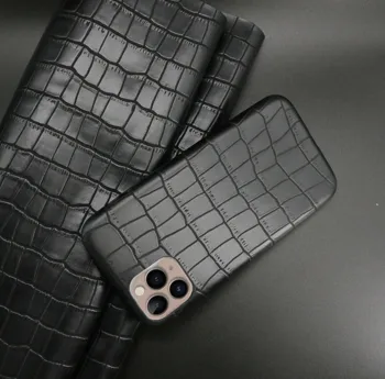 Vintage 3D Lucioasă Crocodil Model de Textura din Piele PU Cazul în care Telefonul Pentru iPhone 12 11 Pro XS MAX XR X 7 8 Plus 2 SE Greu Capacul din Spate