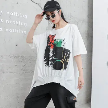 SUFLET DE TIGRU Nou Stil de Moda 2021 Topuri Femei Vintage Imprimate Tricouri Femei Maneca Scurta Tricouri Femei Punk Supradimensionate Îmbrăcăminte