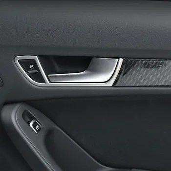 Din Oțel inoxidabil Mâner de Ușă Cadru Decor Acoperi Trim 4 buc Pentru Audi A4 B8 2009-Masina Clanță Trim Decalcomanii