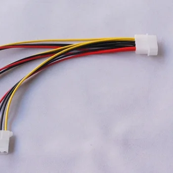 De înaltă Calitate 4Pin IDE Cabluri de Alimentare HY1578 4 Pin Molex Mascul La 3 Port Molex IDE de sex Feminin de Alimentare Splitter Cablu Adaptor