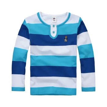 De înaltă calitate 3-12 ani baiat tricou polo cu maneca scurta tricou rever cu dungi din bumbac pentru copii T shirt diverse culori opțional