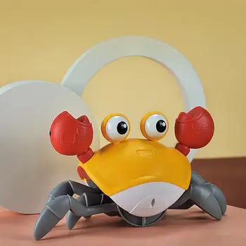 Copii Mini Pet Electric Automat Crab Jucarie cu Muzica usoara Animal Papusa de Inducție Jucarii Electrice pentru Copii Cadouri