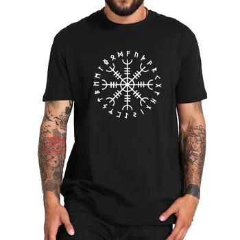 Viking T Shirt de Imprimare Personaj Misterios Rece Streetwear Credință Națiunii Cadouri Tricou de Bumbac Moale UE Dimensiunea