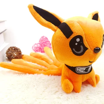 1 buc 25cm Drăguț Anime Japonia Kyuubi Kurama Papusa de Plus Umplute Moale Nouă povești Fox Animale de Jucărie Cadouri Creative pentru copii Copii