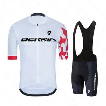 2021Summer Noi Ciclism de Îmbrăcăminte pentru Bărbați Ciclism Set Bicicleta Îmbrăcăminte Respirabil, Anti-UV Biciclete Uzura/Maneci Scurte Jersey Ciclism BERRIA