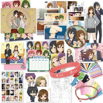Anime Horimiya Cadou Lucky Bag Hori Kyouko MIYAMURA de Colectare de Jucării Cu carte Poștală Poster Insigna Autocolante Marcaj Mâneci Cadou