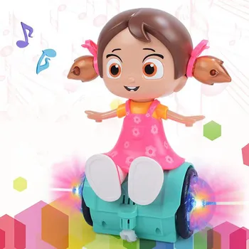 Electric Rotație De Mers Pe Jos Cântând Păpuși Jucarii Pentru Fete Papusa De Iluminat Muzica De Învățământ Devreme Păpuși Pentru Fete, Cadouri De Craciun