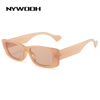 NYWOOH Mic Dreptunghi ochelari de Soare Vintage pentru Femei Bomboane de Culoare Ochelari de Pătrat Ochelari de Soare Retro Gradient de Lentile UV400