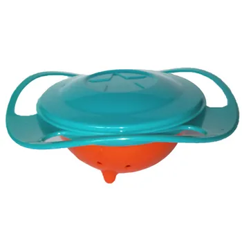 Universal Gyro Bowl Design Practic Copii Gyro De Rotație Echilibrul Noutate Umbrela Roti 360 Spill-Proof Alimentare Solide Feluri De Mâncare