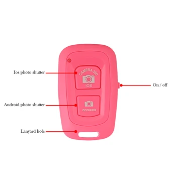 2.4 GHz Wireless Bluetooth Camera foto a Telefonului Inteligent de Control de la Distanță a Declanșatorului Pentru Selfie Stick Monopod Compatibil pentru Android IOS iPhone