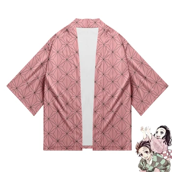 Kimonouri Japoneze Femeie Kimono Anime Demon Slayer Același Kimono Cosplay Cardigan Cuplu Kimono Yukata Vara Toamna Orient Kimonouri